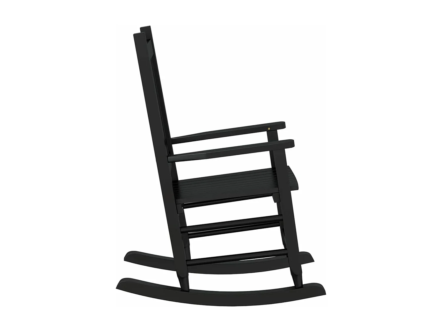 Juego de 2 mecedoras infantiles de madera maciza de álamo negro