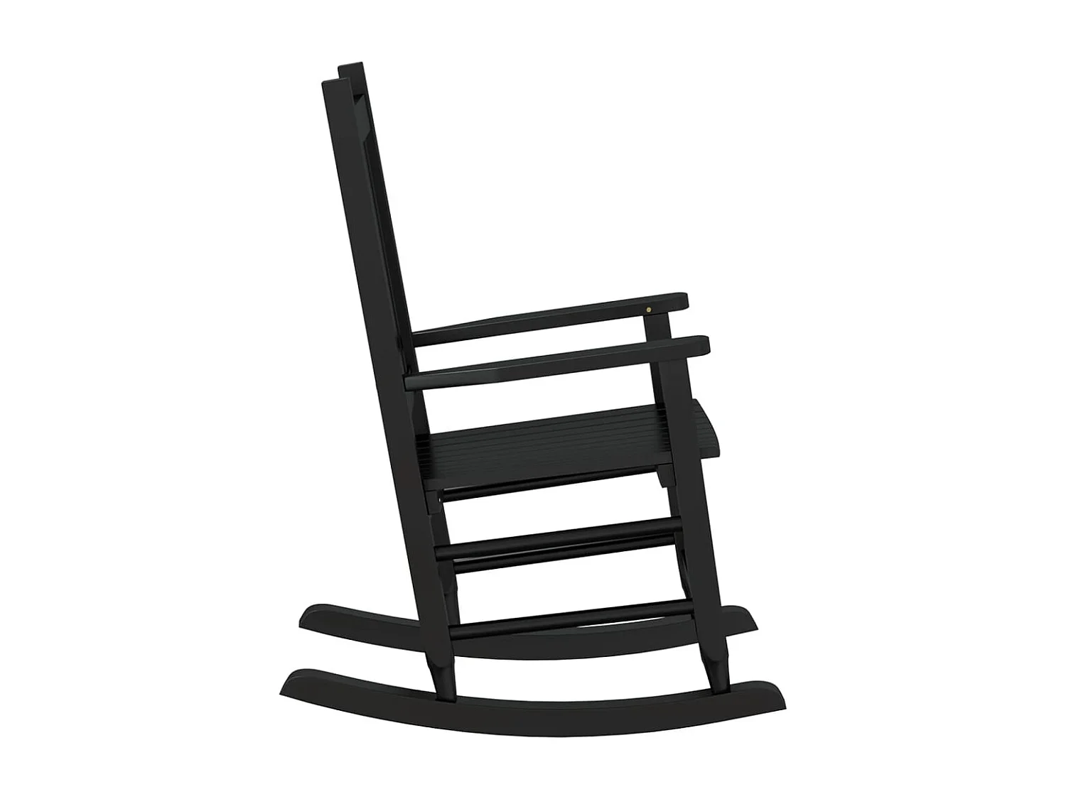 Juego de 2 mecedoras infantiles de madera maciza de álamo negro