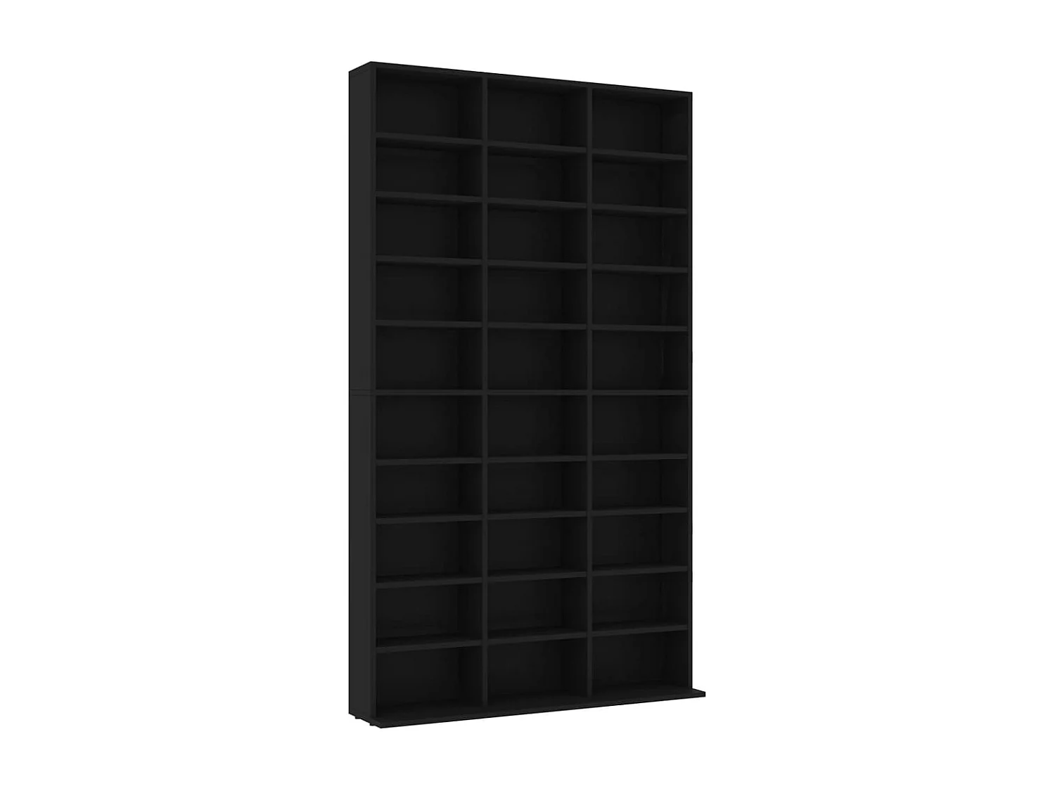 Armário para CD Preto 102x16x177,5 cm Madeira trabalhada