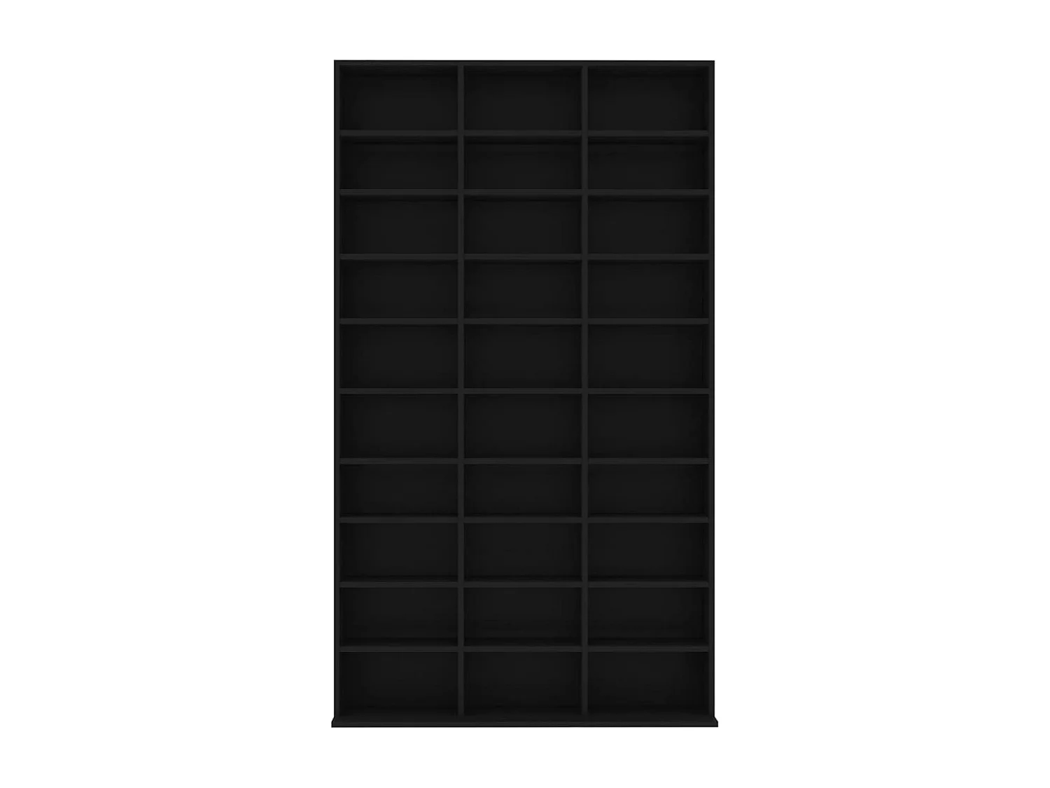 Armário para CD Preto 102x16x177,5 cm Madeira trabalhada