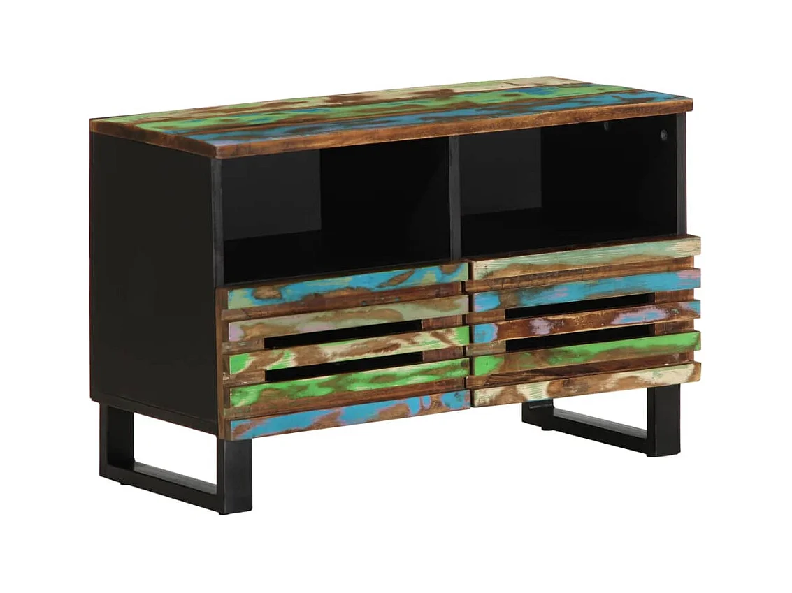 Meuble TV 70x34x46 cm bois d'acacia massif