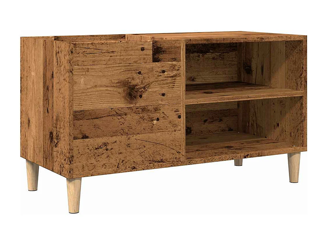 Armoire à disques vieux bois 84,5x38x48 cm bois d'ingénierie