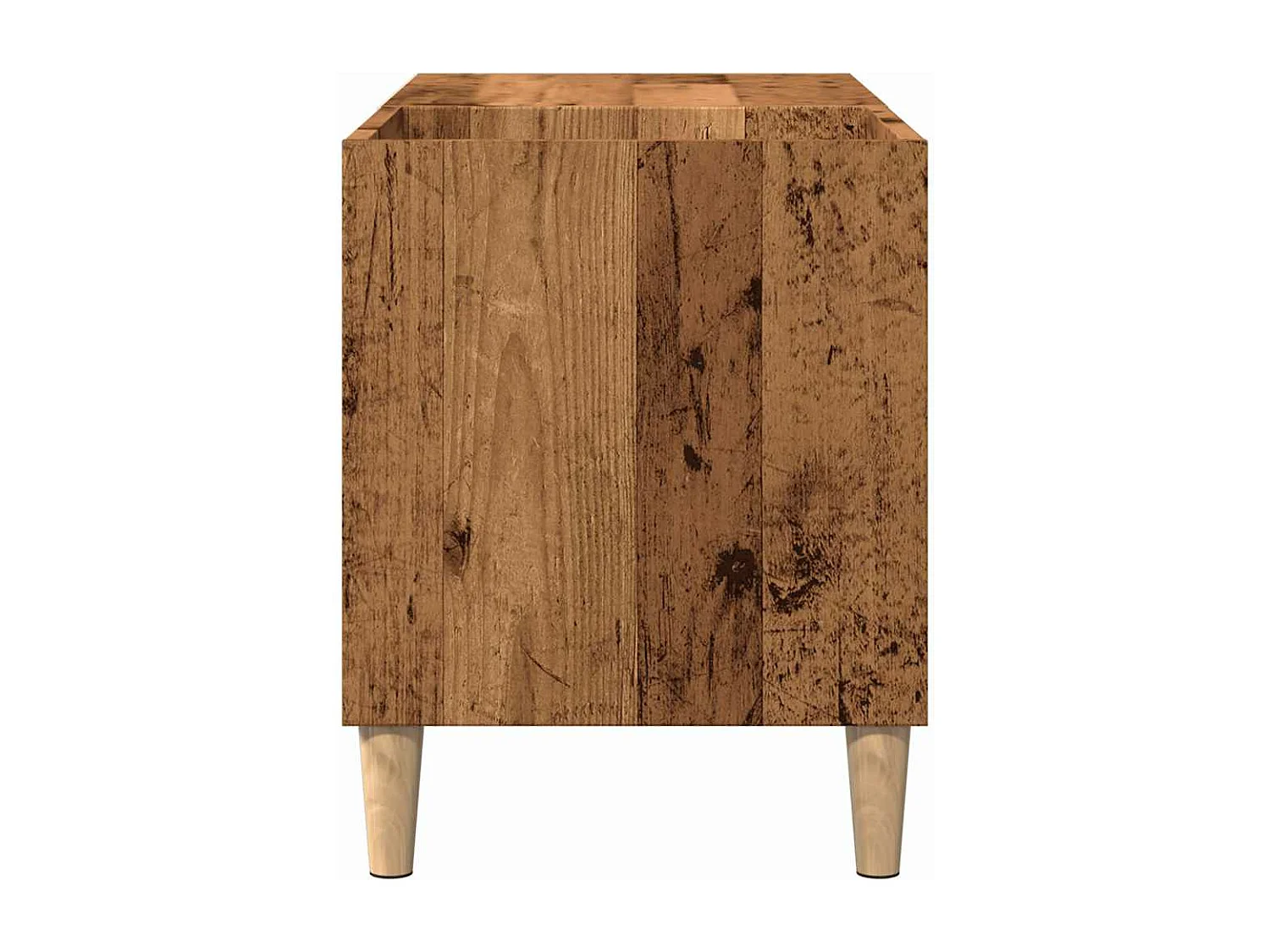 Armoire à disques vieux bois 84,5x38x48 cm bois d'ingénierie