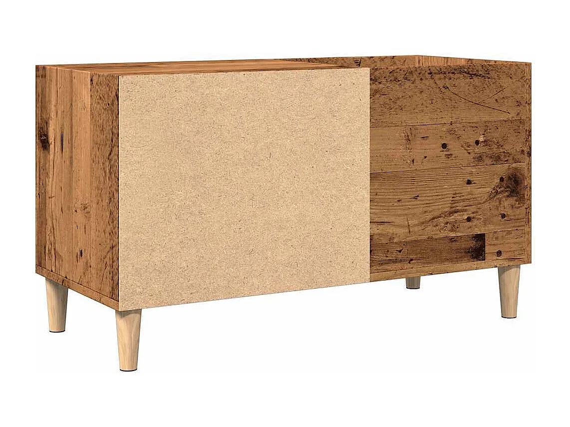 Armoire à disques vieux bois 84,5x38x48 cm bois d'ingénierie