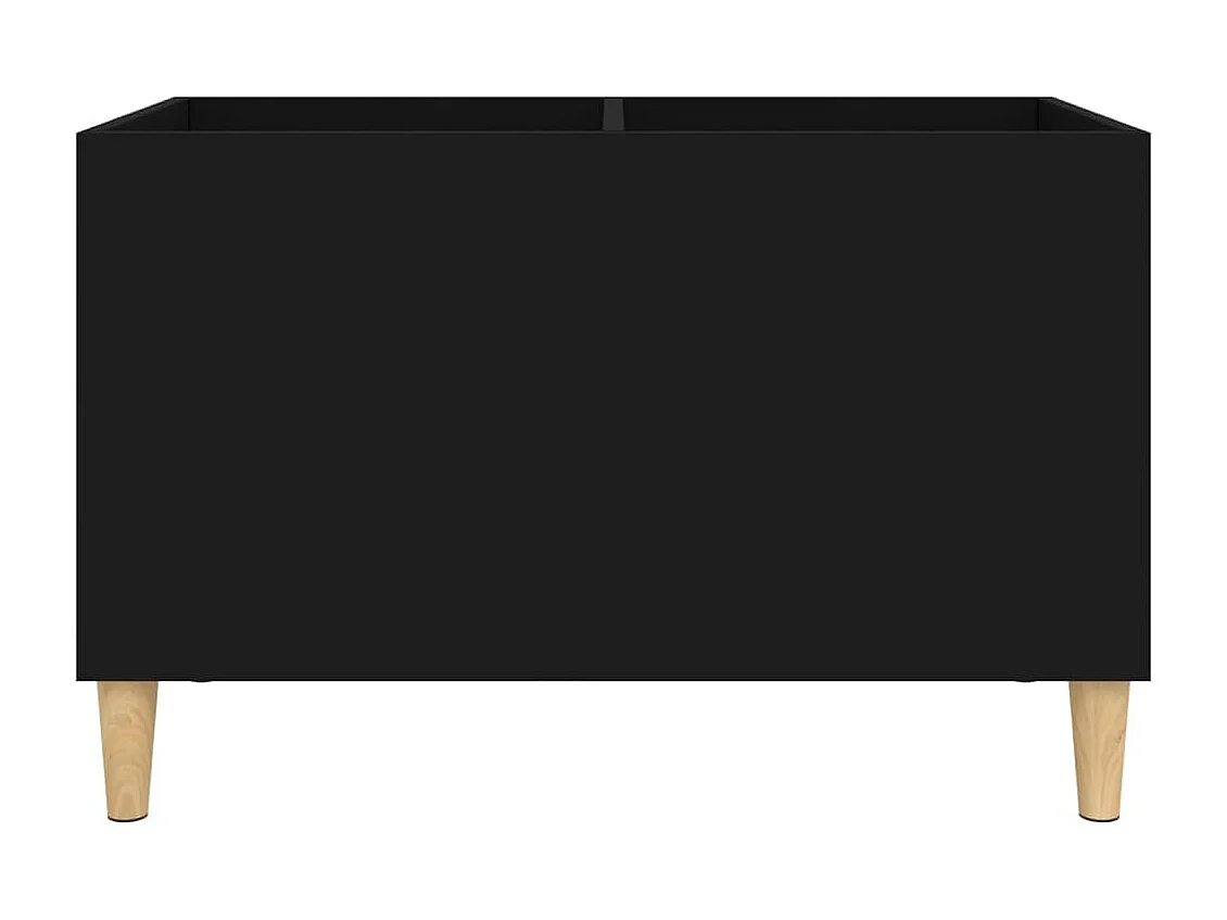 Mobile per dischi nero 74,5x38x48 cm in pannelli di MDF