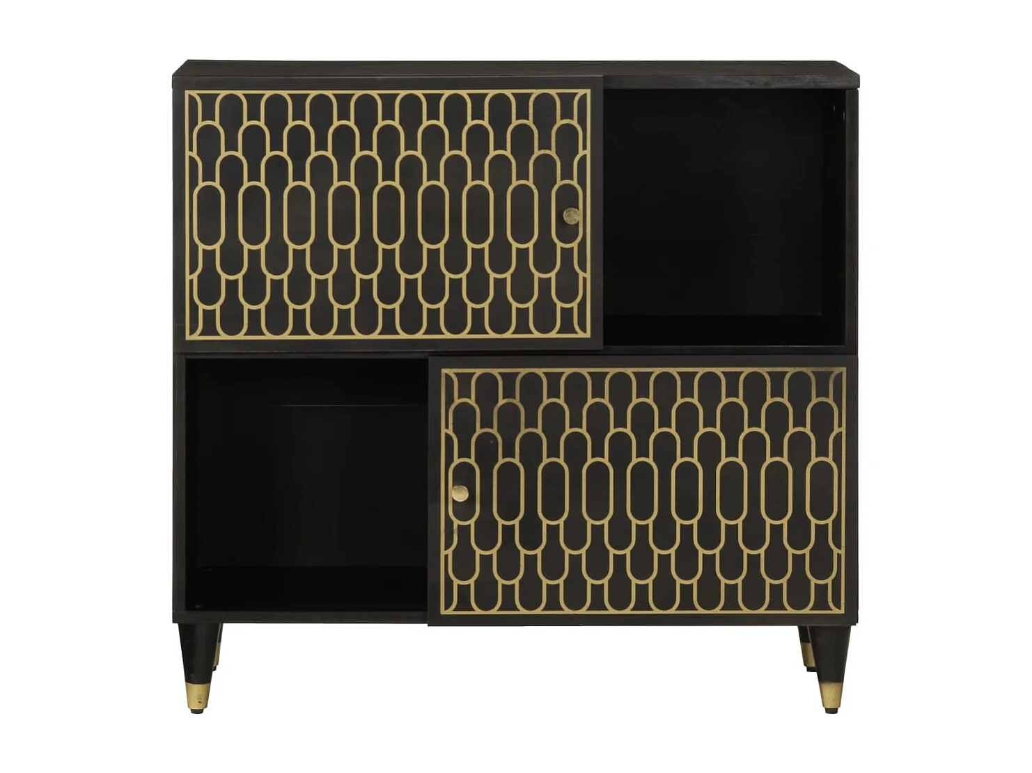 Mueble auxiliar 80x33x75 cm madera maciza de mango