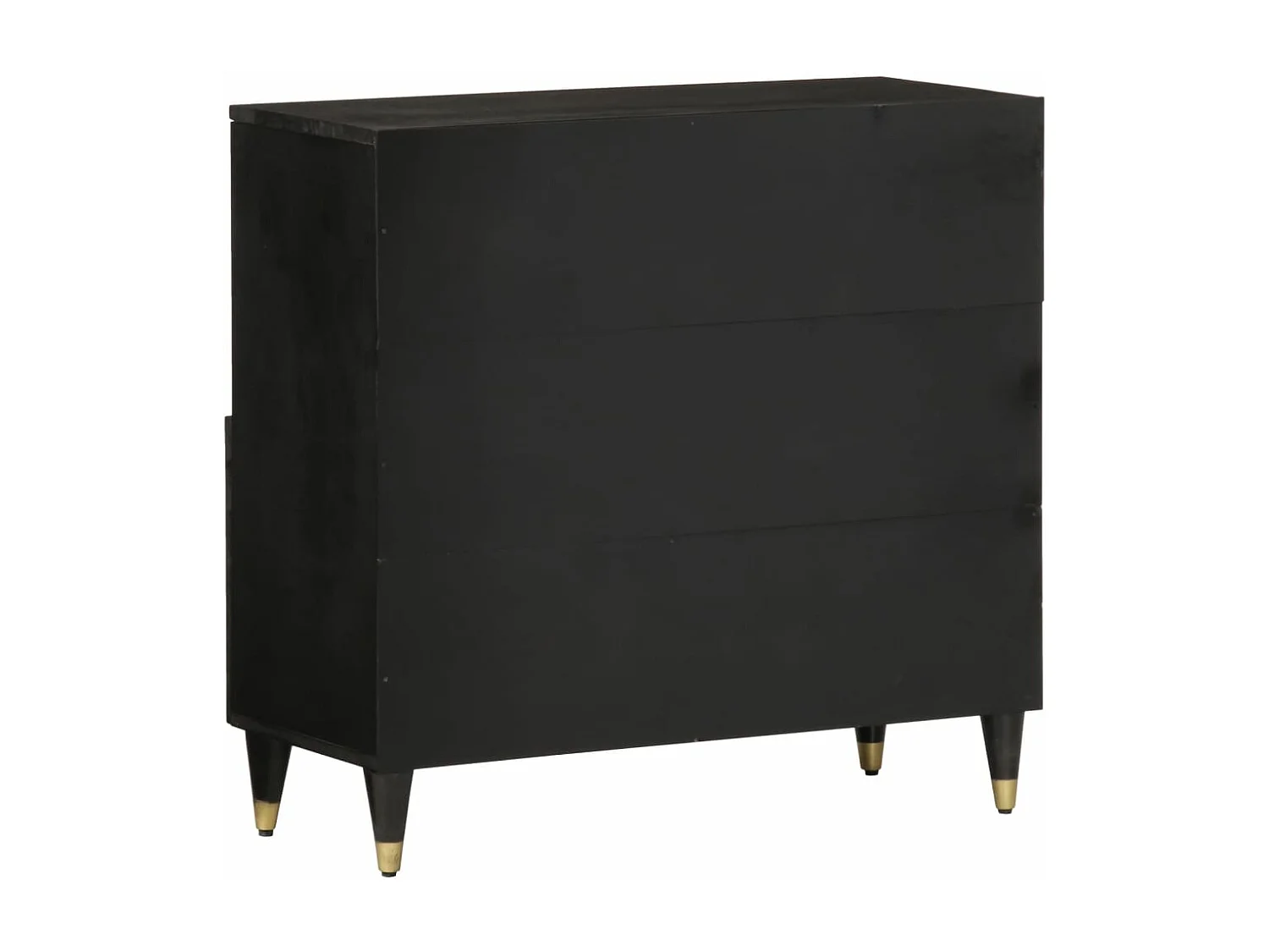 Mobile laterale 80x33x75 cm in legno massello di mango