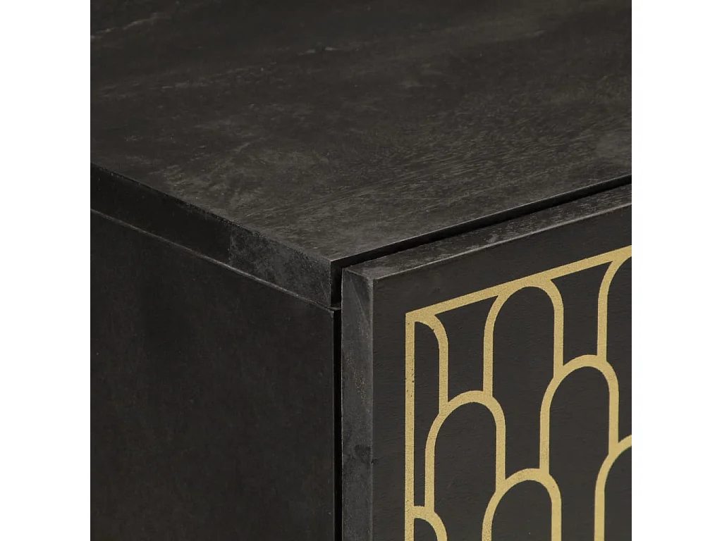 Mobile laterale 80x33x75 cm in legno massello di mango