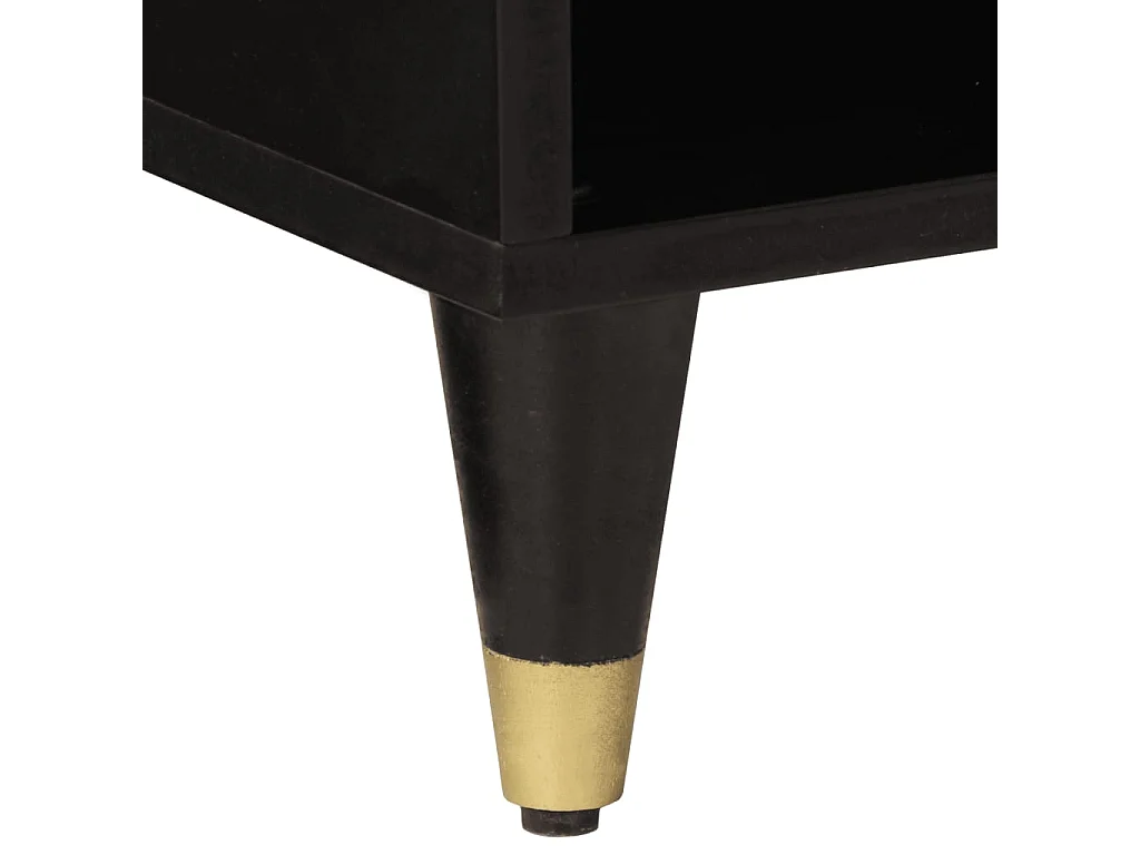 Mobile laterale 80x33x75 cm in legno massello di mango