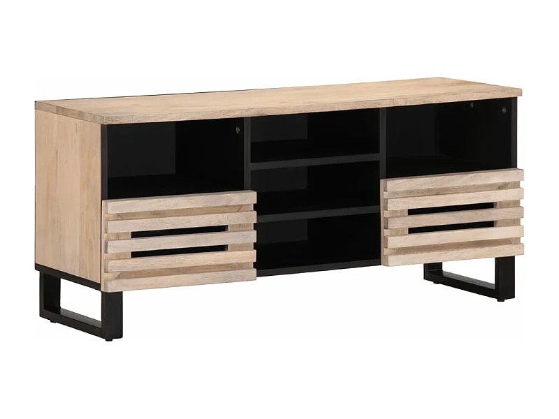 Mobile TV 100x34x46 cm in legno massello di mango