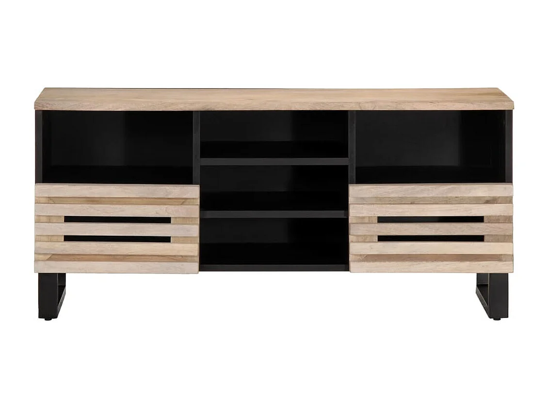 Mobile TV 100x34x46 cm in legno massello di mango