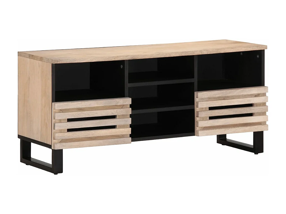 Mobile TV 100x34x46 cm in legno massello di mango