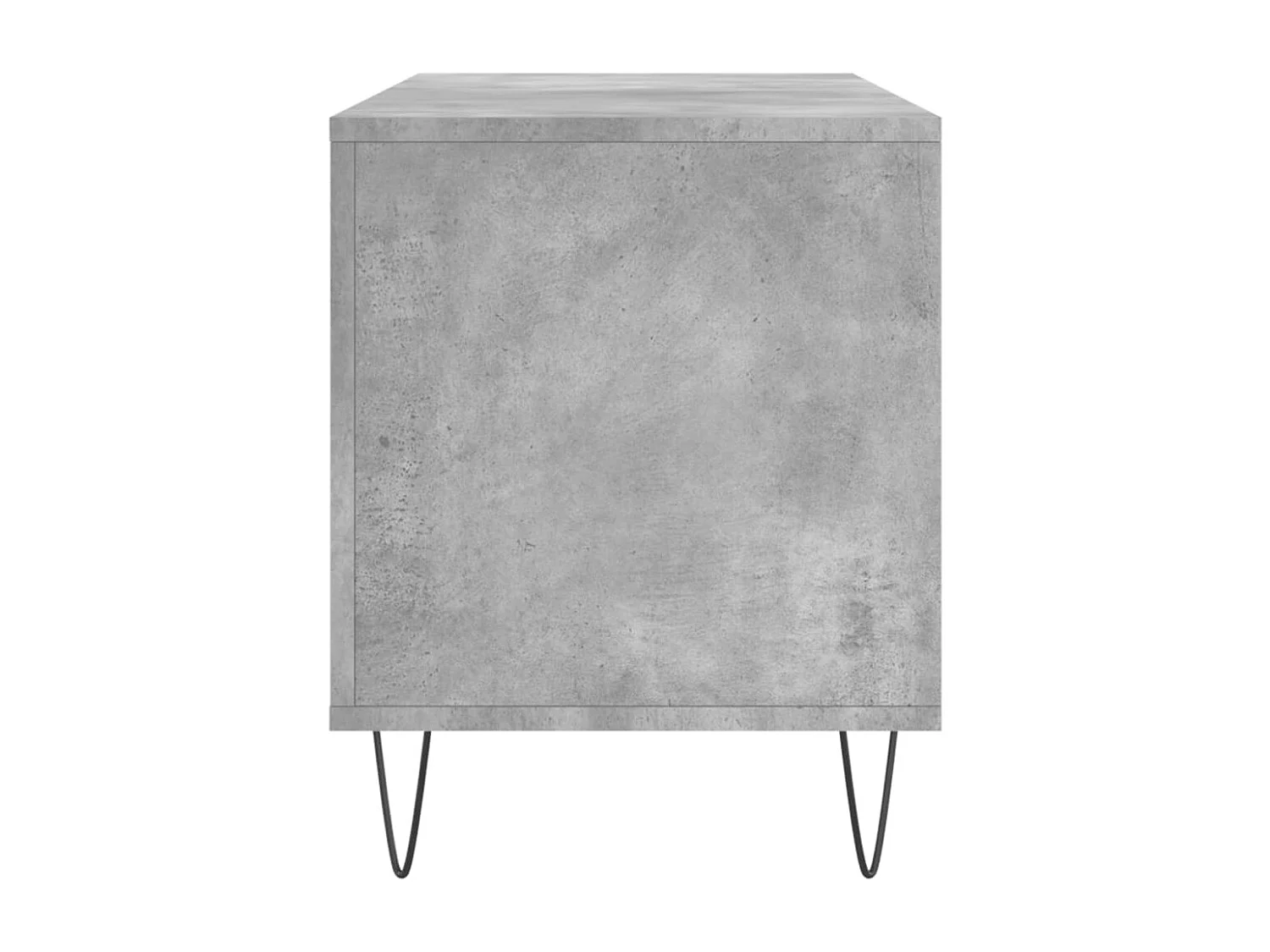 Armoire à disques gris béton 100x38x48 cm bois d'ingénierie