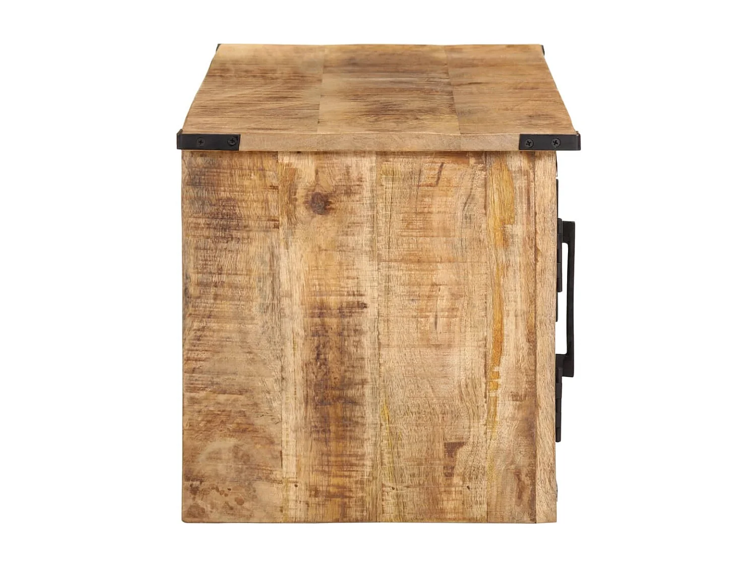 Mobile TV con ante 105x35x36 cm in legno massello di mango