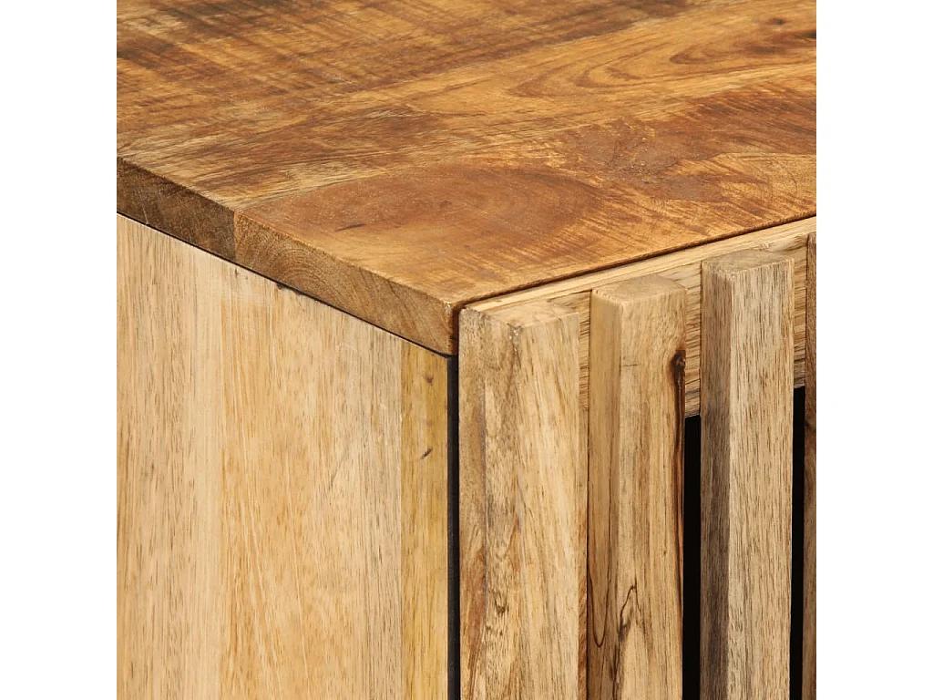 Credenza alta 40x34x110 cm in legno massello di mango grezzo
