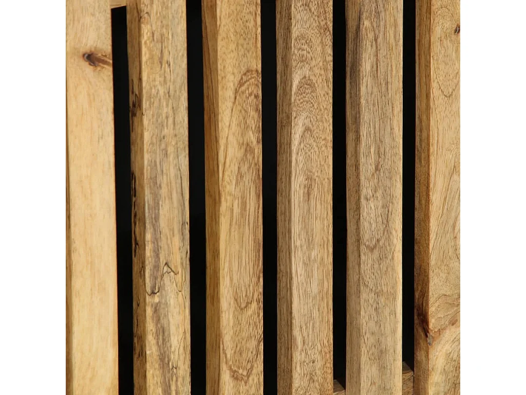 Credenza alta 40x34x110 cm in legno massello di mango grezzo