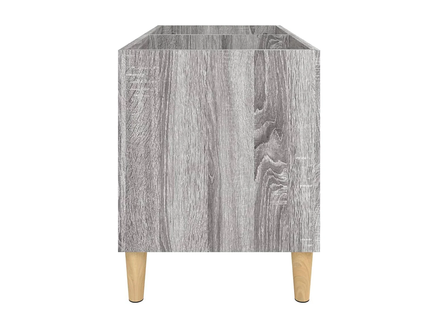 Mobile per dischi Sonoma grigio 74,5x38x48 cm in MDF