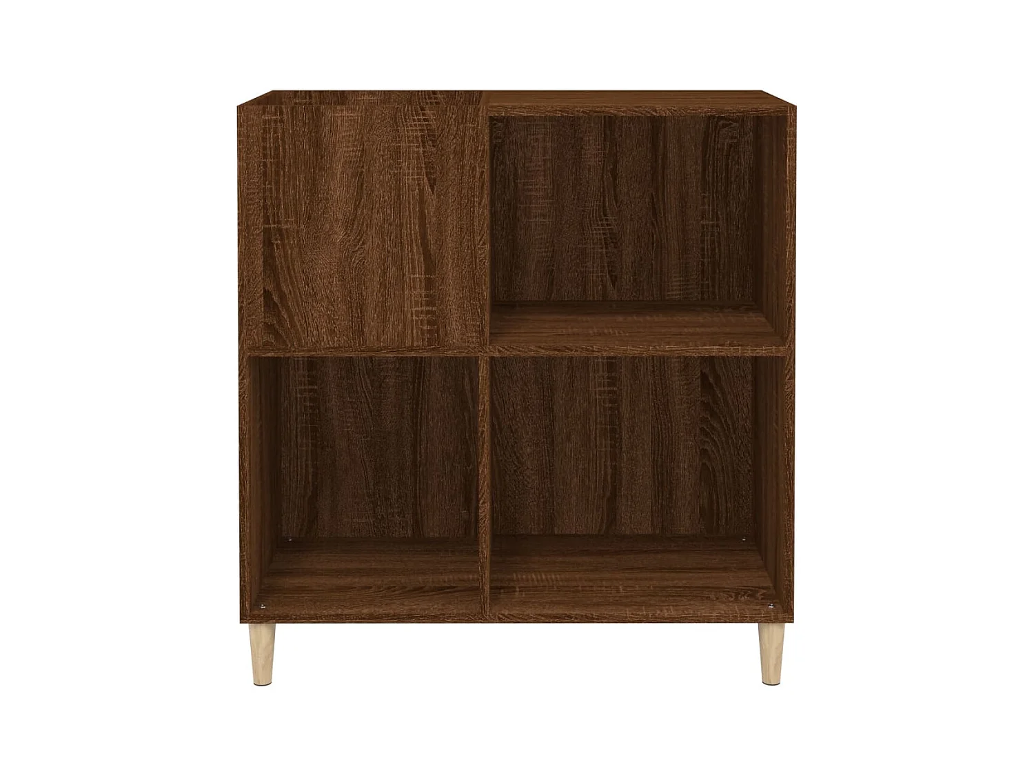 Armoire à disques chêne marron 84,5x38x89 cm bois d'ingénierie