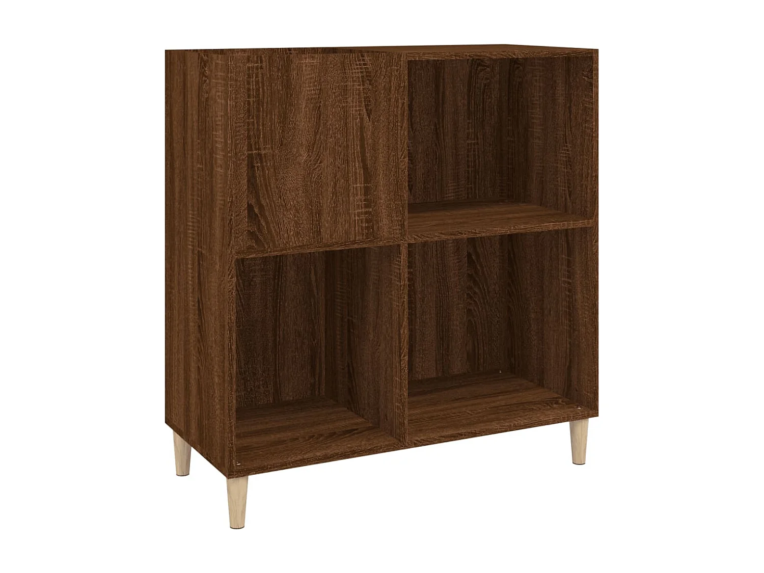 Armoire à disques chêne marron 84,5x38x89 cm bois d'ingénierie