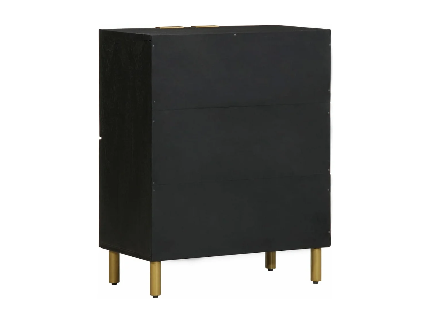 Buffet noir 60x33x75 cm bois d'ingénierie