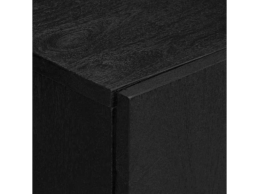 Buffet noir 60x33x75 cm bois d'ingénierie