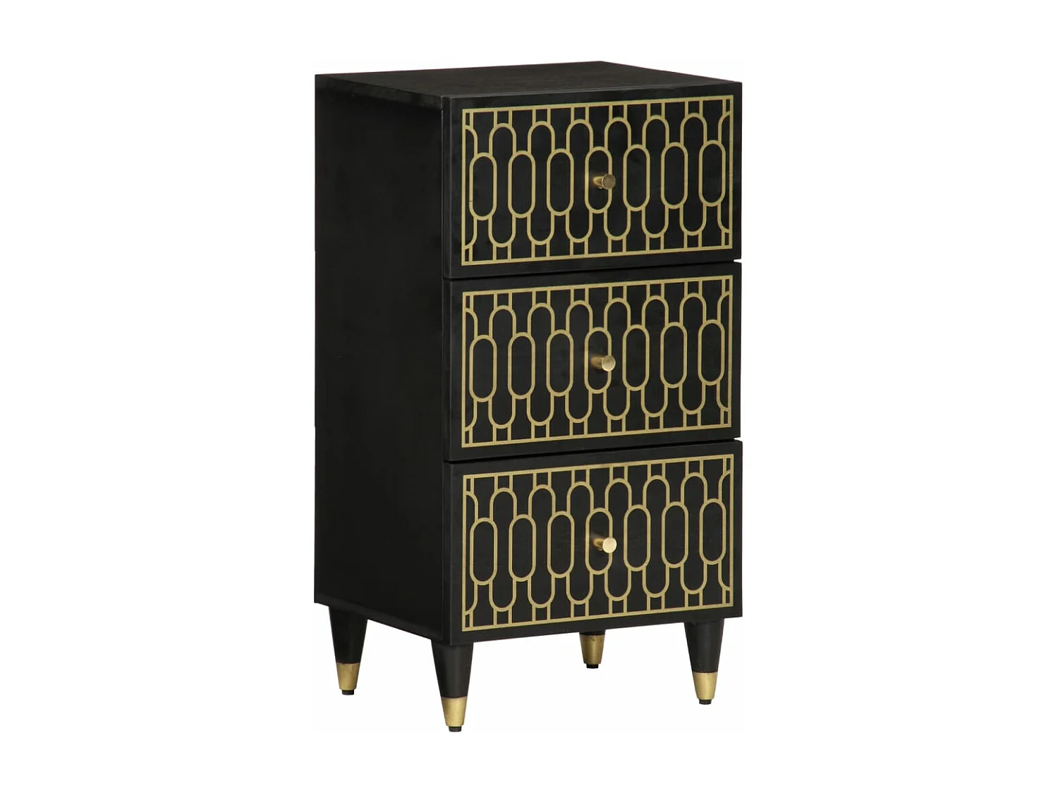 Armário lateral 40x33x75 cm madeira de mangueira maciça