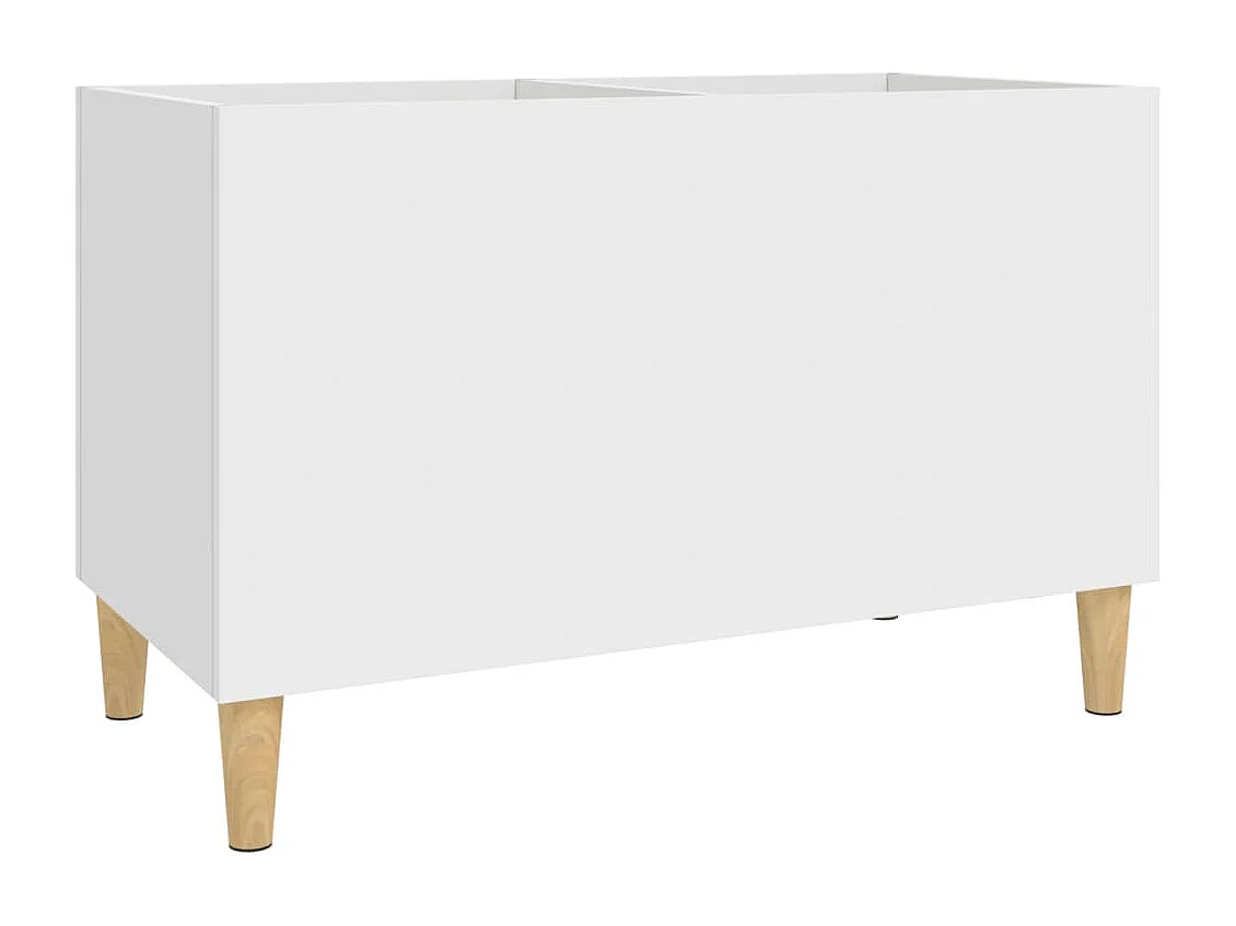 Mobile per dischi bianco 74,5x38x48 cm in derivati del legno