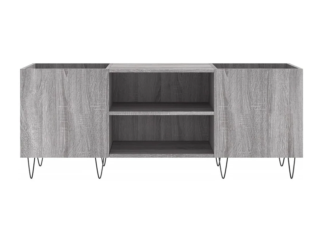 Armoire à disques sonoma gris 121x38x48 cm bois d'ingénierie