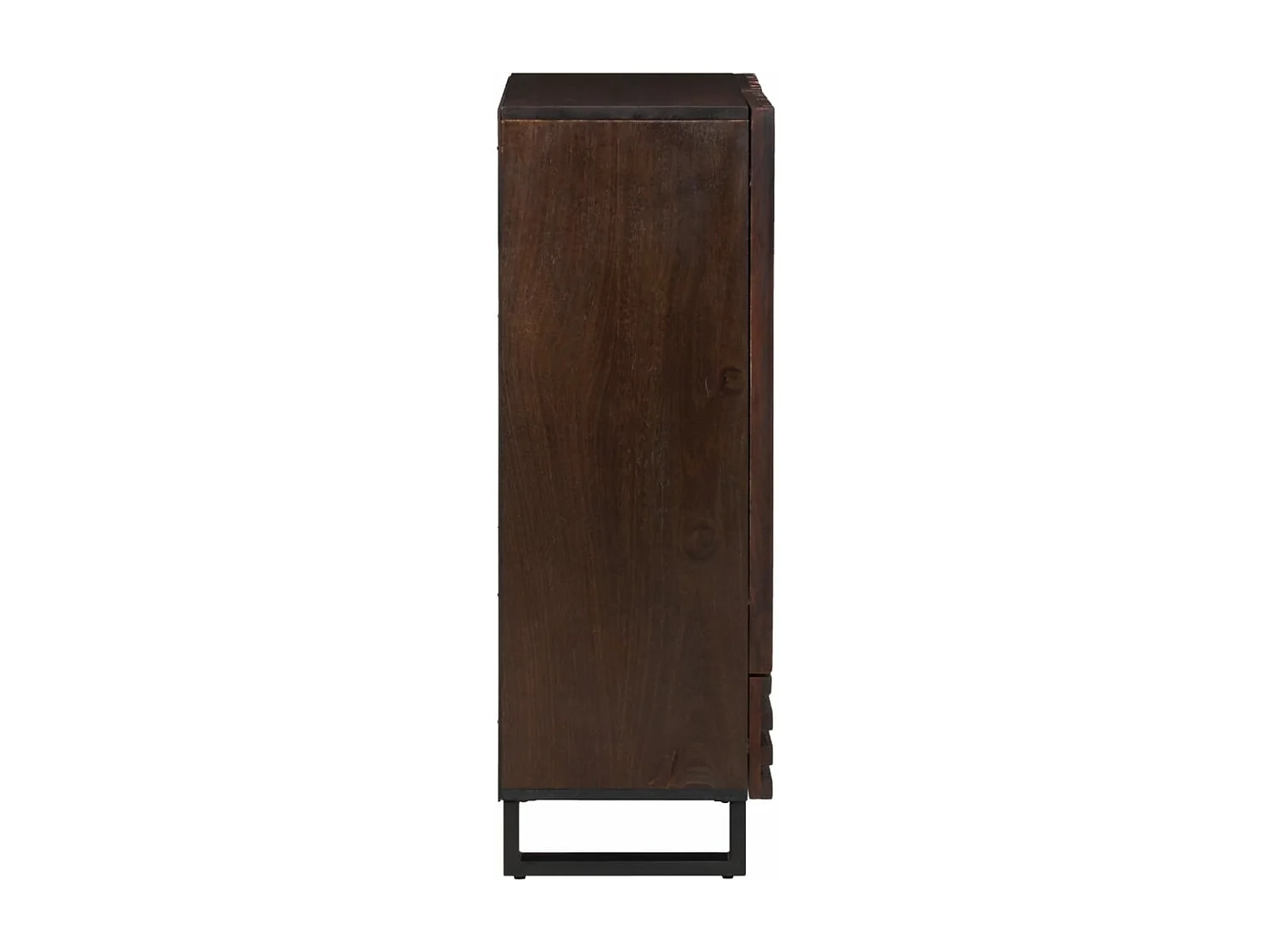 Buffet marron 60x34x100 cm bois de manguier massif