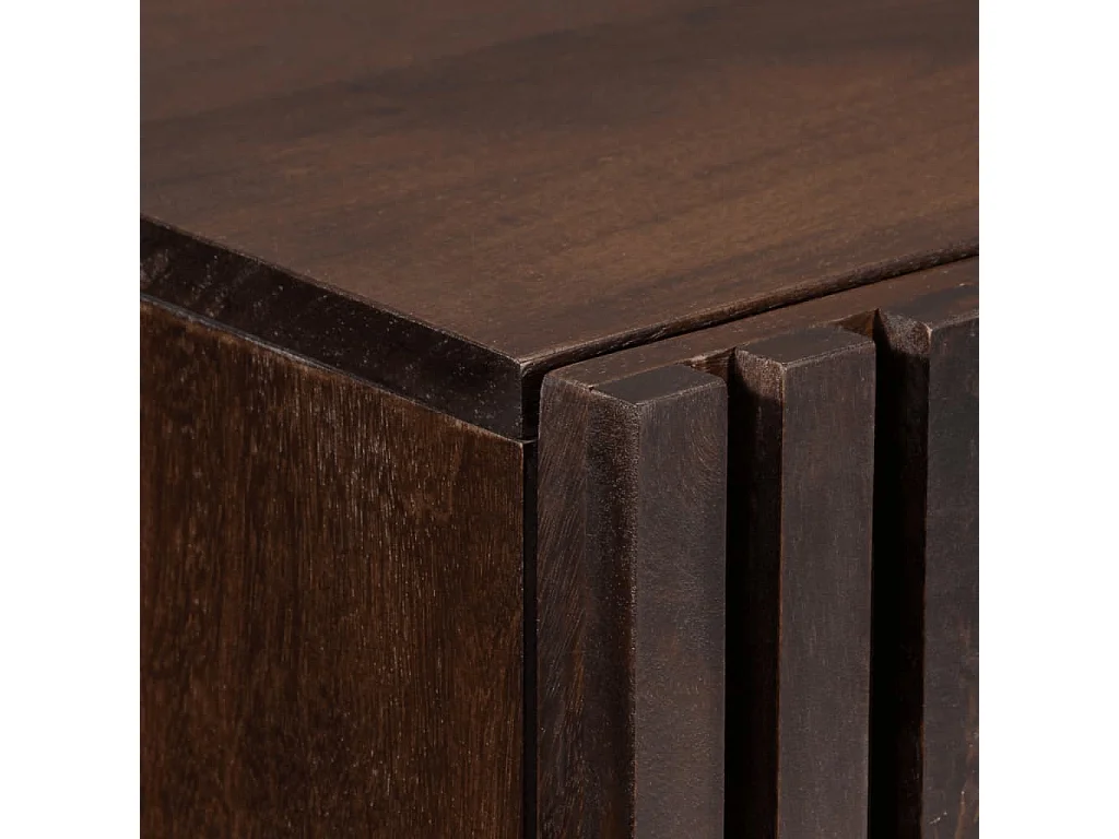 Buffet marron 60x34x100 cm bois de manguier massif