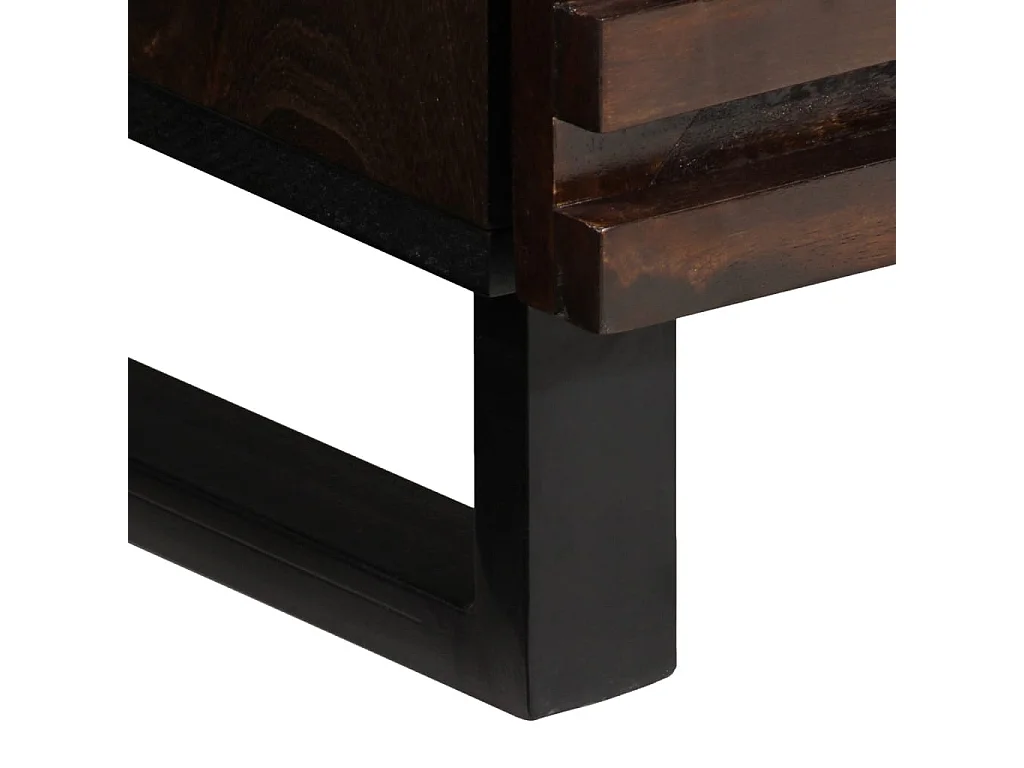 Buffet marron 60x34x100 cm bois de manguier massif