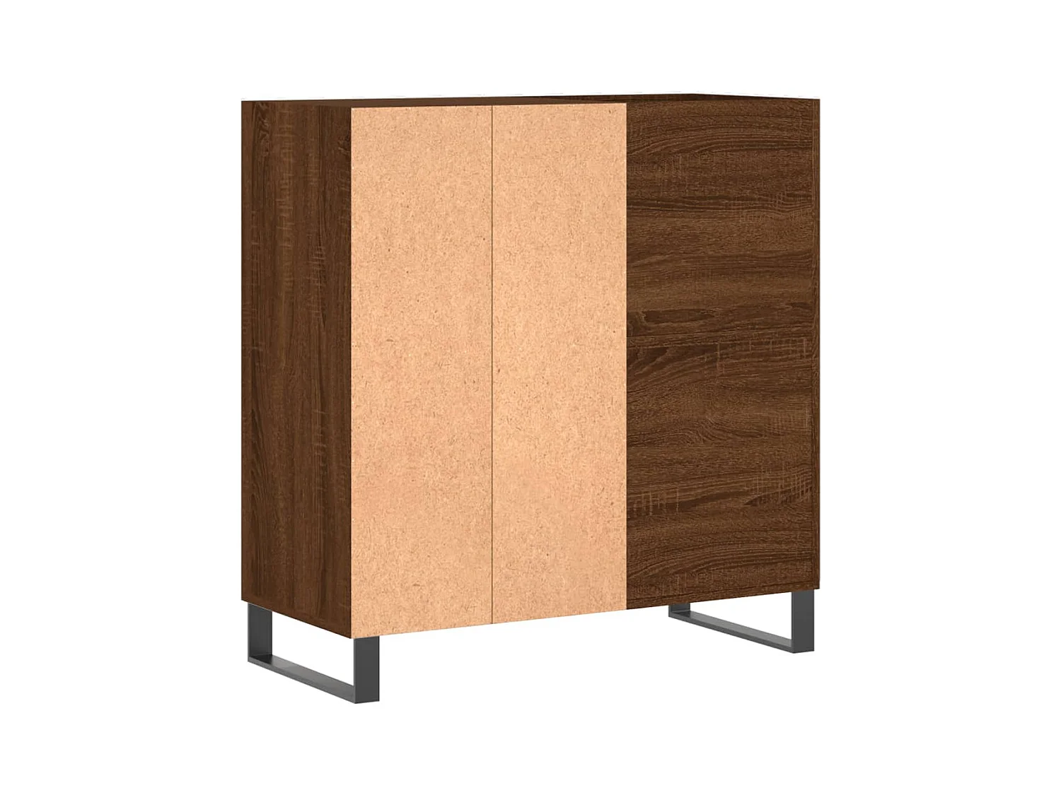 Armoire à disques chêne marron 84,5x38x89 cm bois d'ingénierie