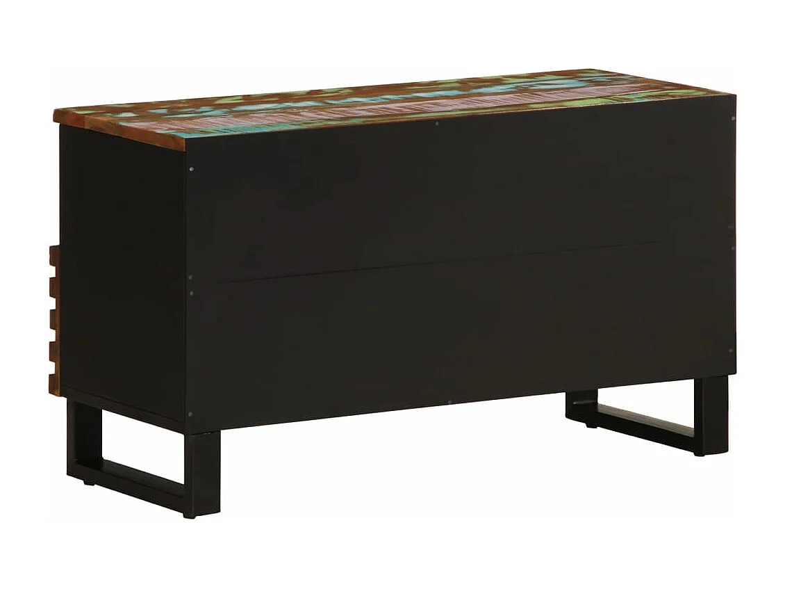 Mobile TV 80x34x46 cm in legno massello di acacia