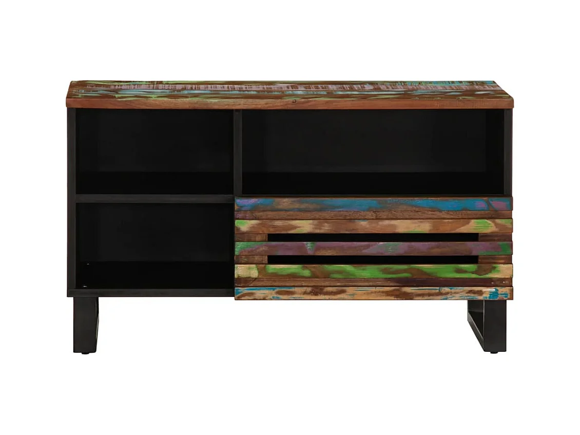 TV-Schrank 80x34x46 cm aus massivem Akazienholz