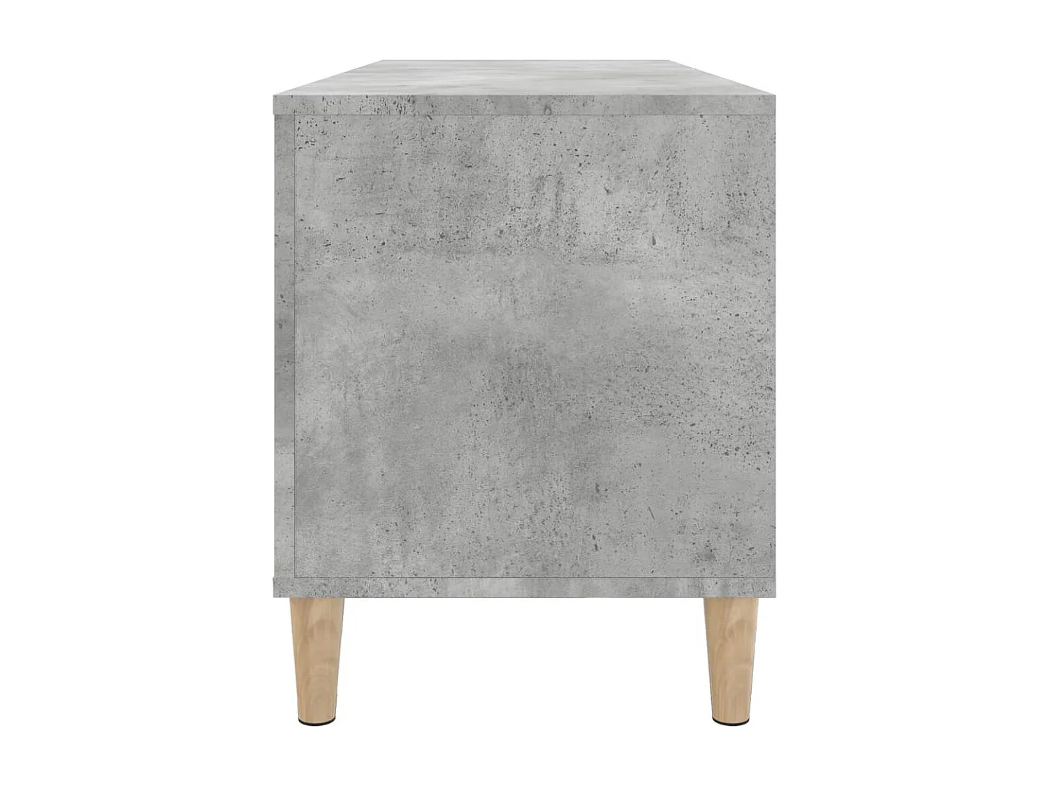 Armoire à disques gris béton 100x38x48 cm bois d'ingénierie