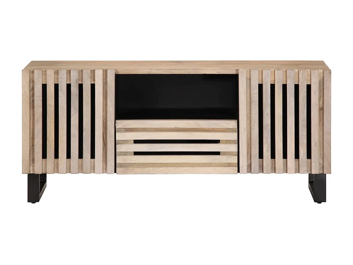Mobile TV 100x34x46 cm in legno massello di mango
