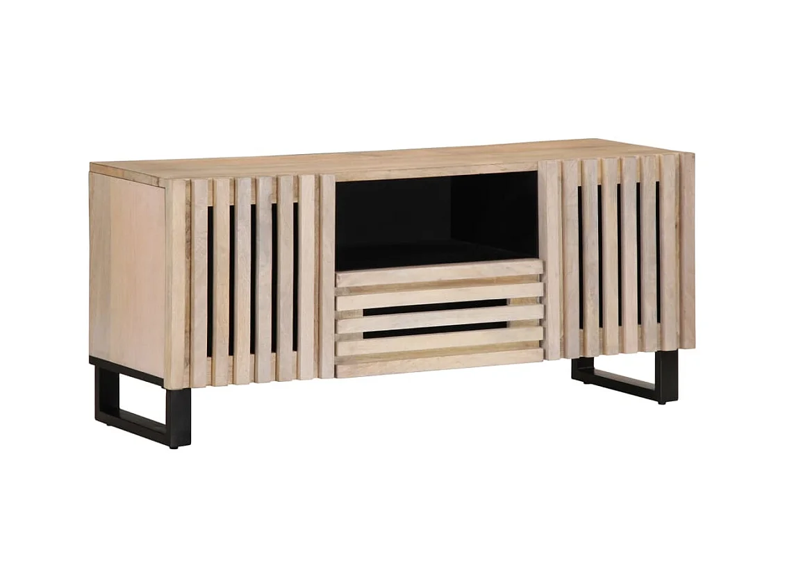 TV-meubel 100x34x46 cm massief mangohout