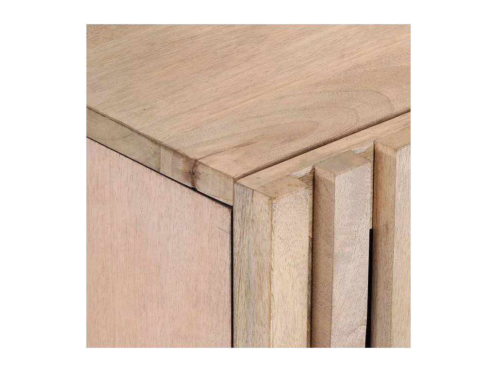 Meuble TV 100x34x46 cm bois massif de manguier