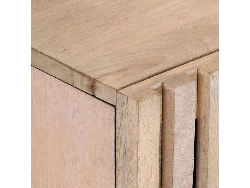 Meuble TV 100x34x46 cm bois massif de manguier