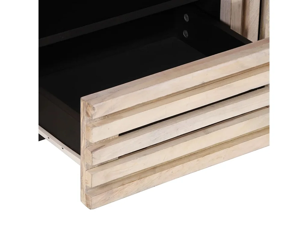 Meuble TV 100x34x46 cm bois massif de manguier