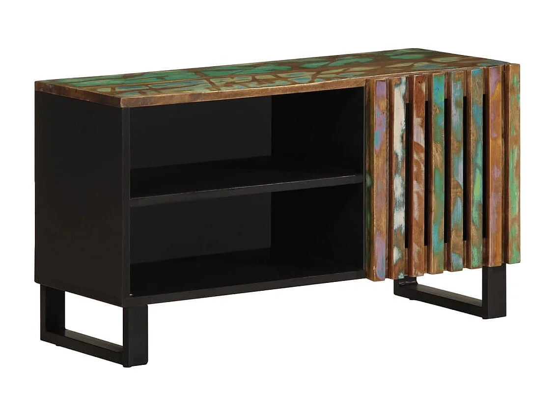 Meuble TV 80x34x46 cm bois d'acacia massif