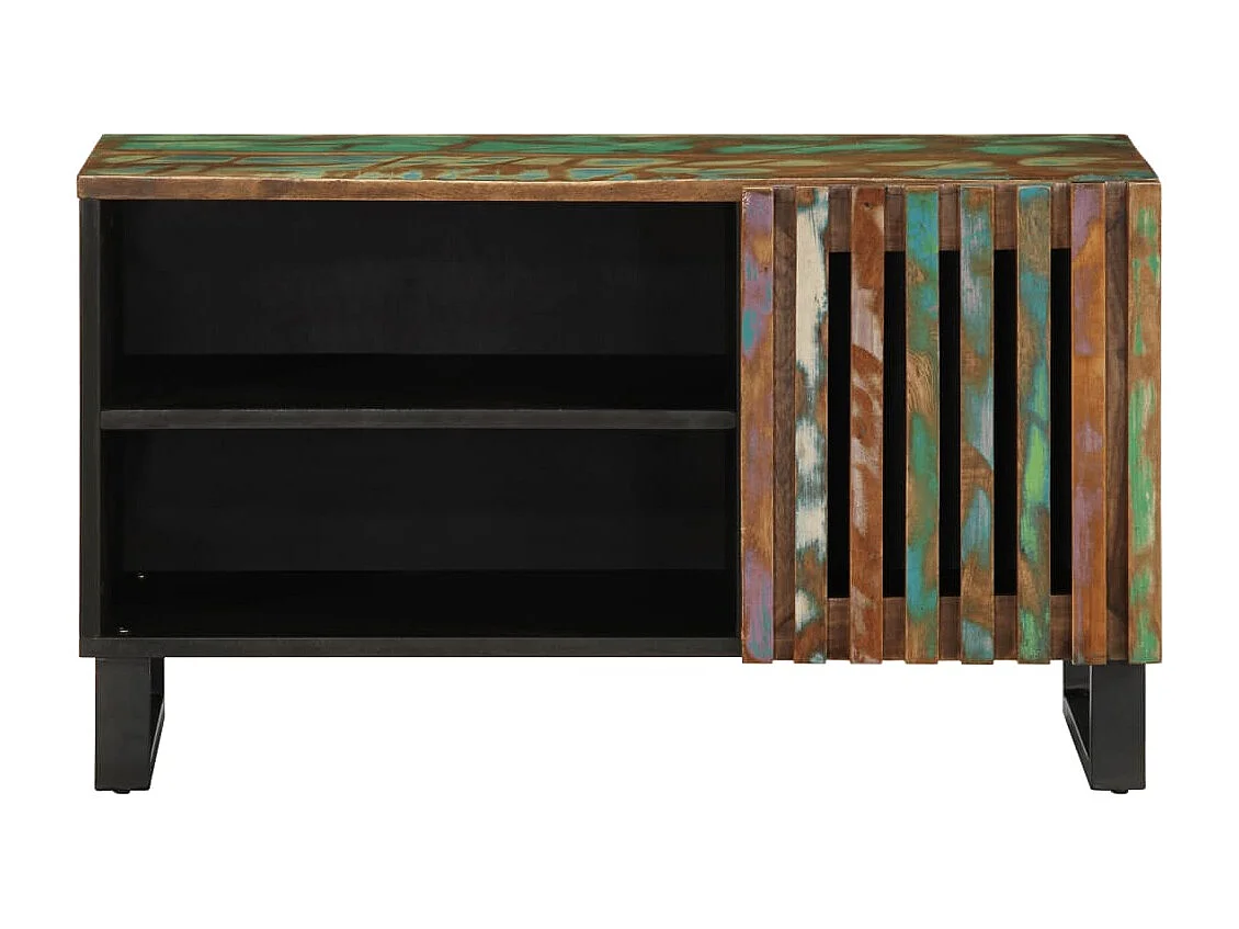 Meuble TV 80x34x46 cm bois d'acacia massif