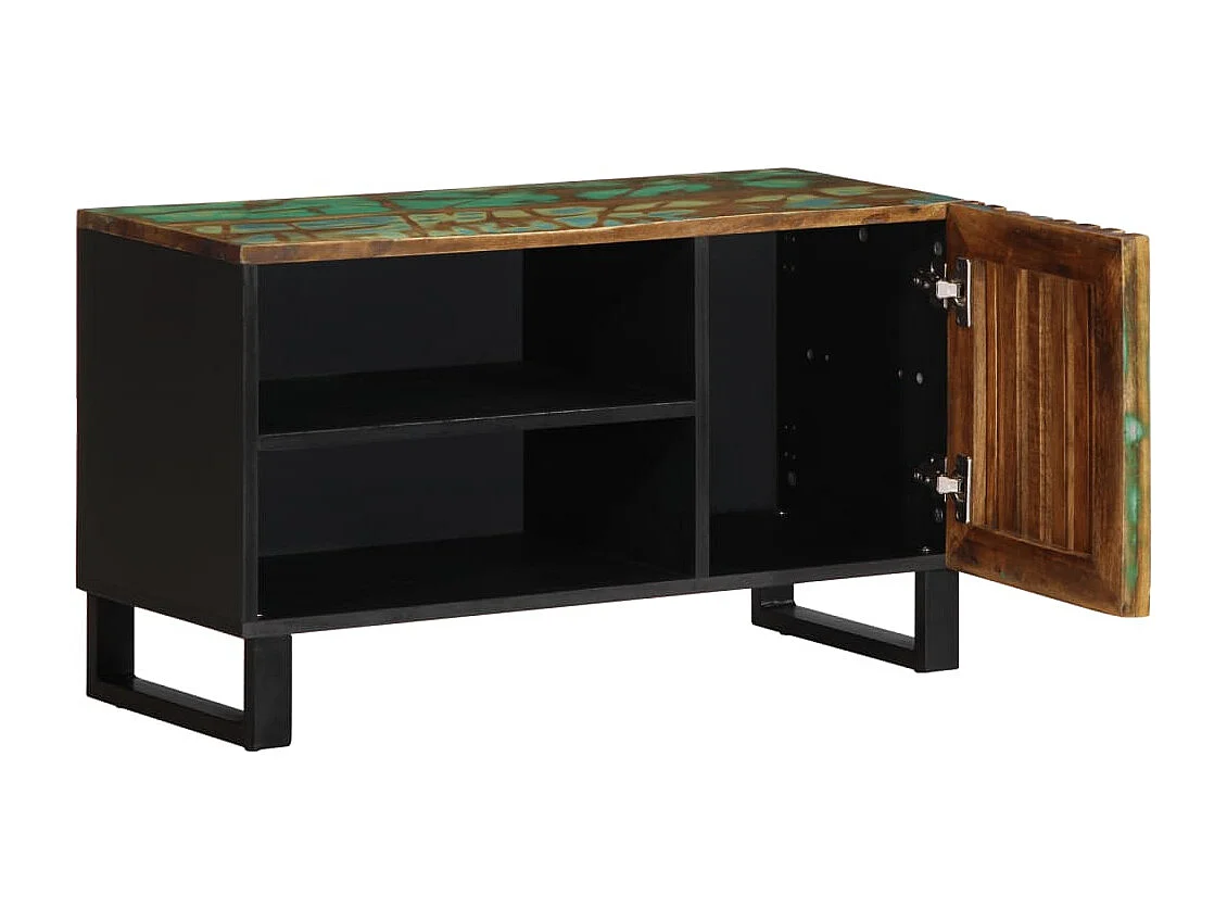 Meuble TV 80x34x46 cm bois d'acacia massif