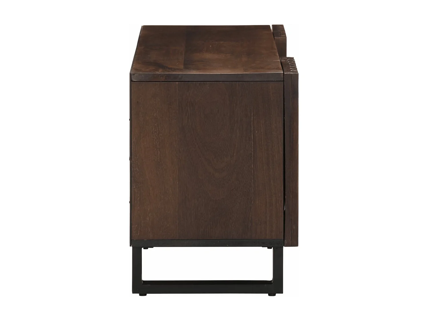 Meuble TV marron 105x34x46 cm bois massif manguier