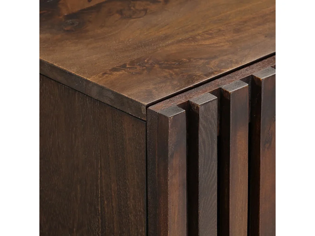 Meuble TV marron 105x34x46 cm bois massif manguier