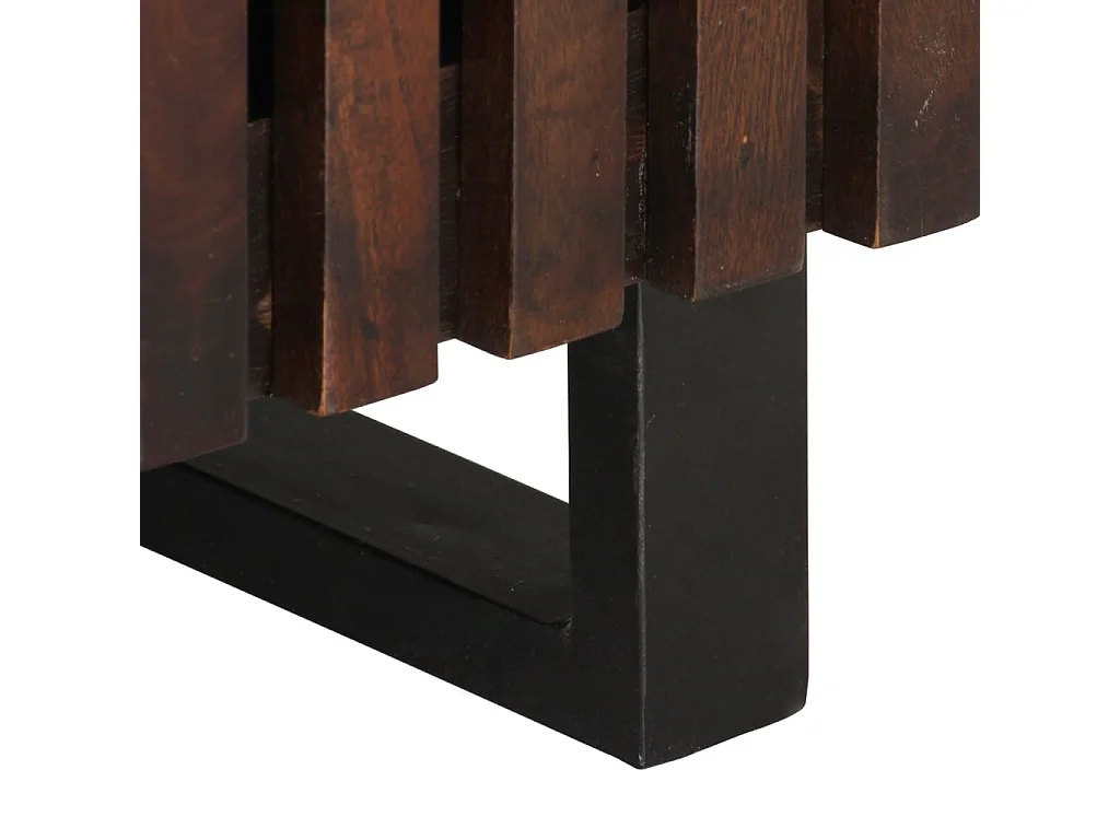 Meuble TV marron 105x34x46 cm bois massif manguier