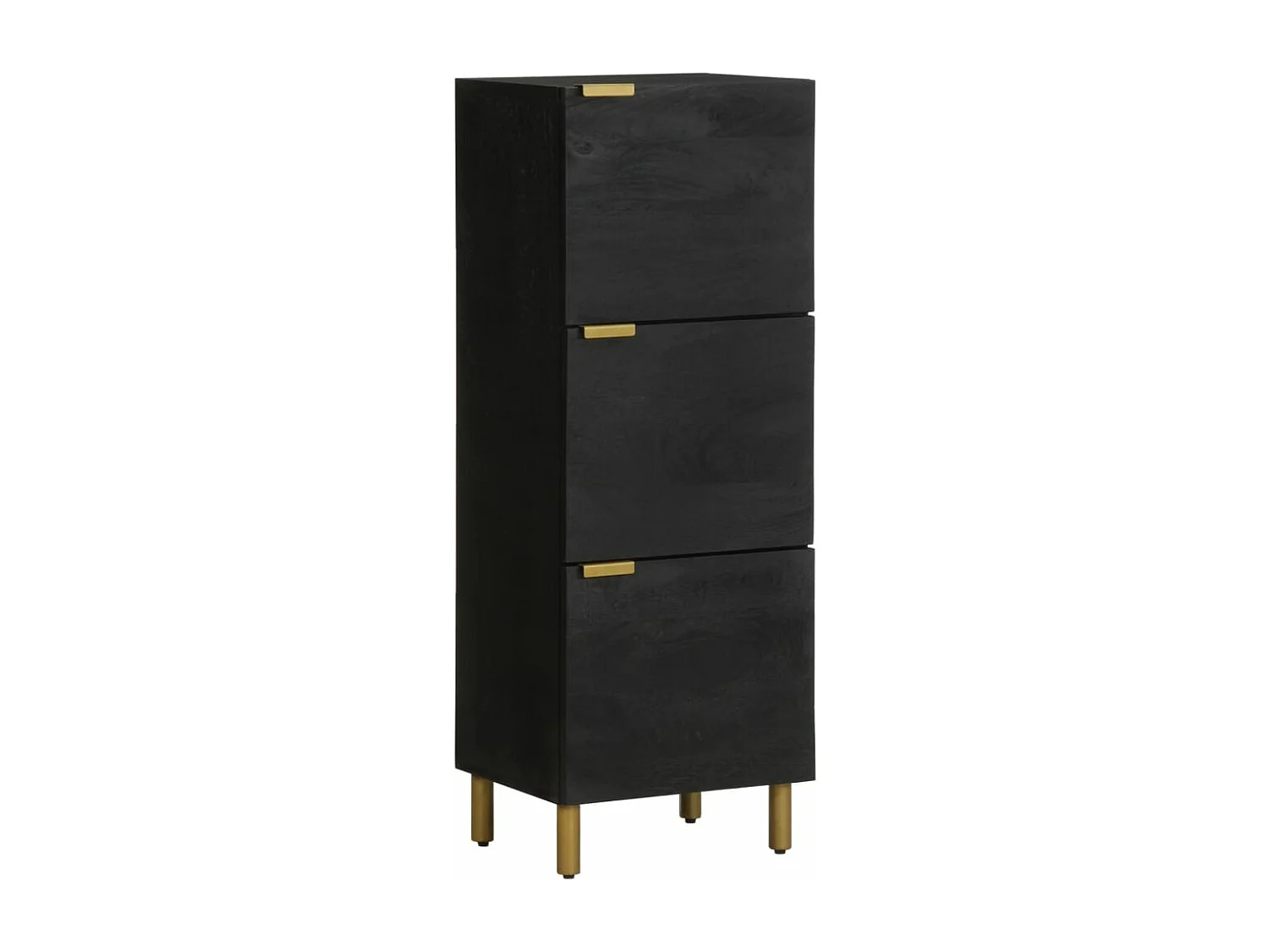 Buffet noir 40x33x110 cm bois d'ingénierie