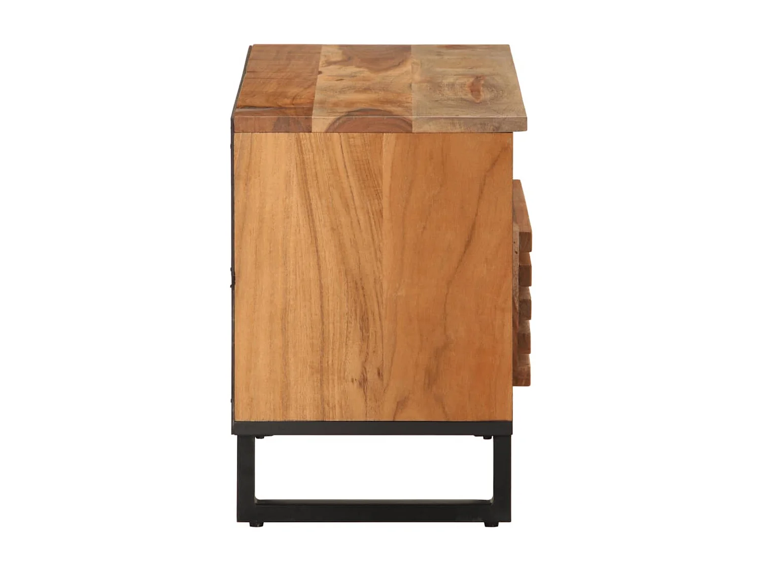 Mueble TV 80x34x46 cm madera maciza de acacia