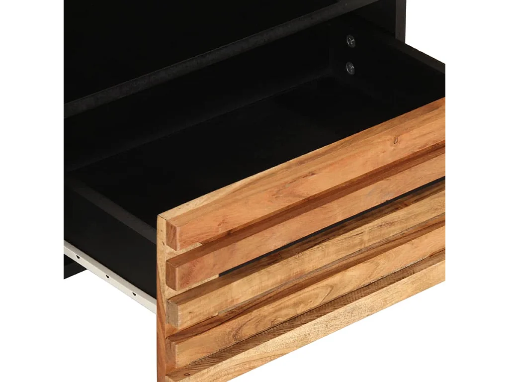 Meuble TV 80x34x46 cm bois d'acacia massif