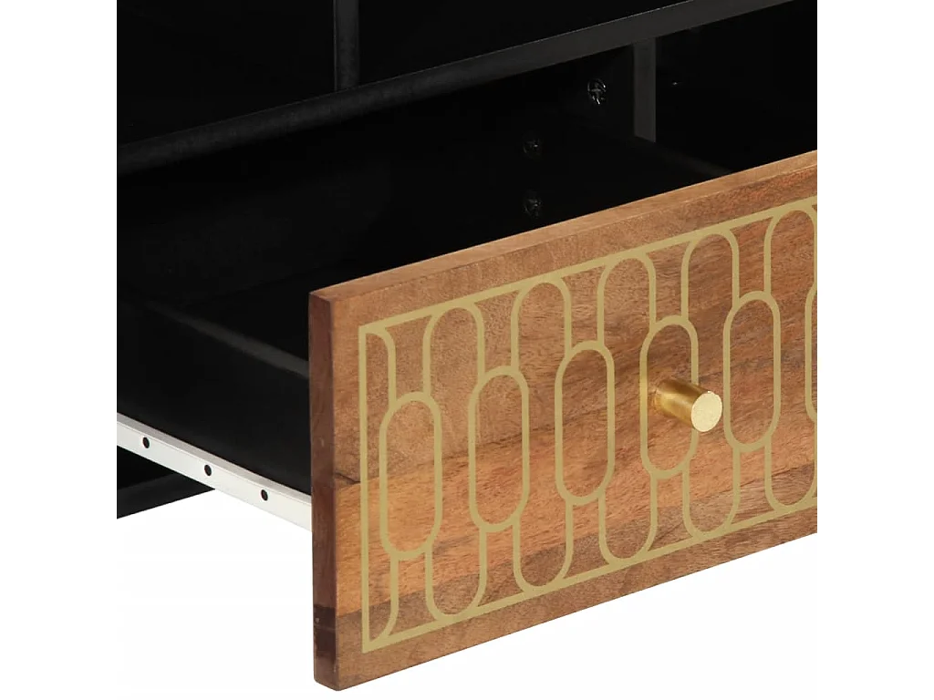 Mobile TV 100x33x46 cm in legno massello di mango